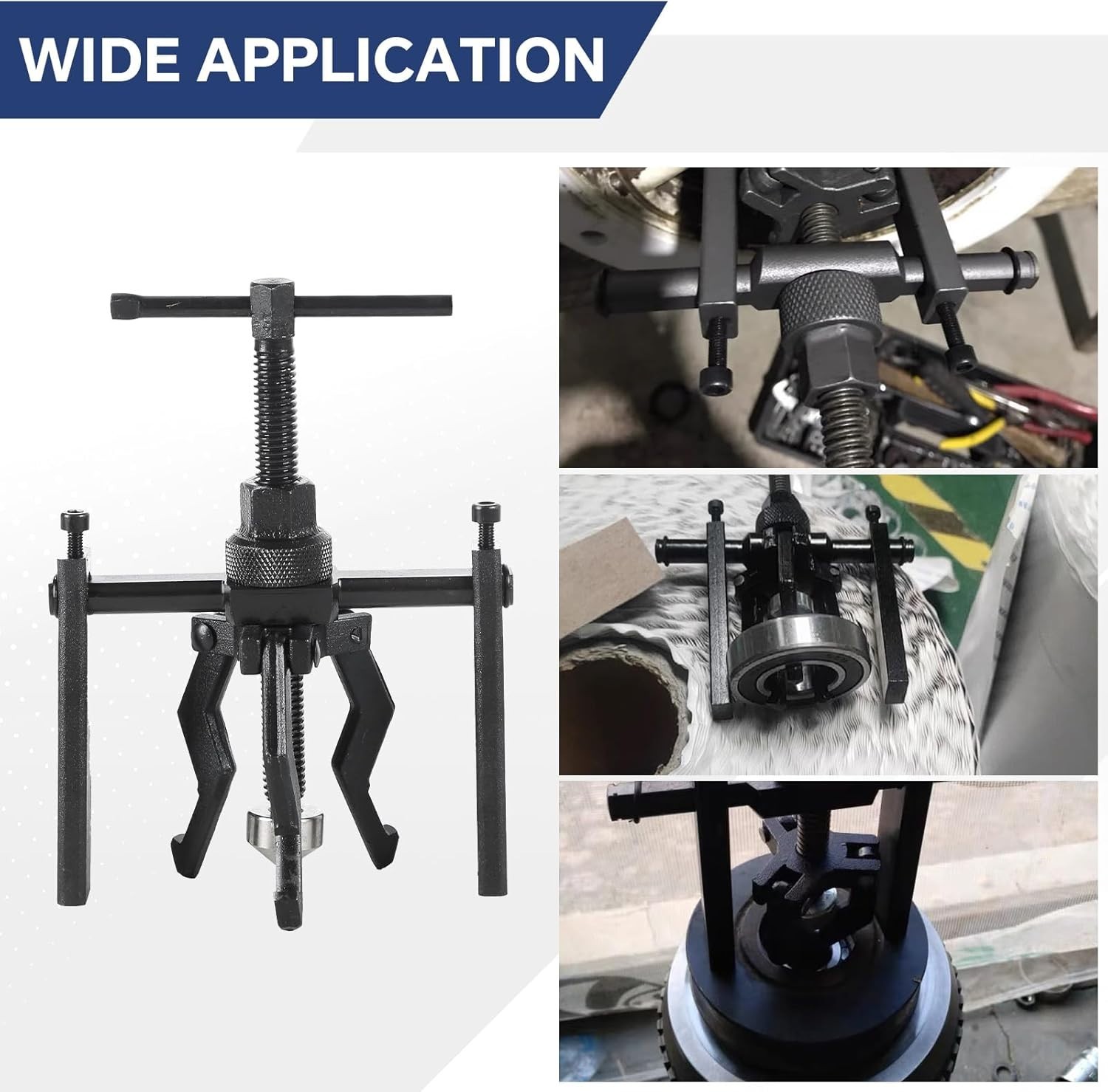 Corrosion-Resistant 3 Jaw Bearing Puller Set – Ideal for Multiple Applications