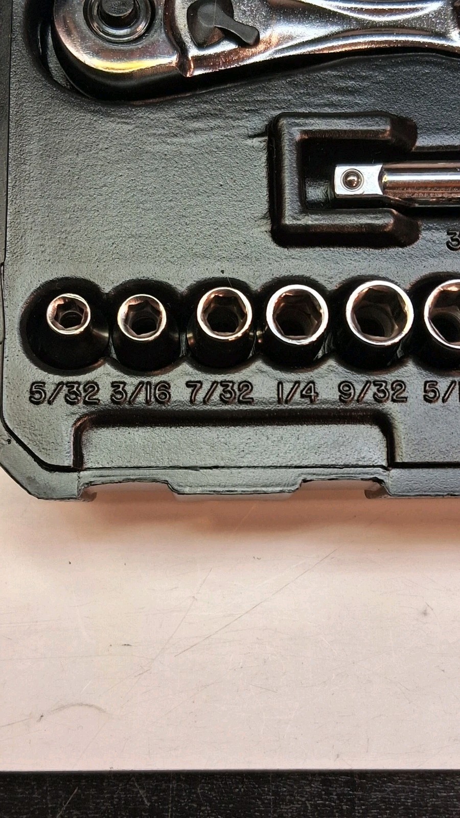 VINTAGE CRAFTSMAN (#34794) 17- PIECE 1/4″ DRIVE 6 POINT SAE SOCKET SET *USA*