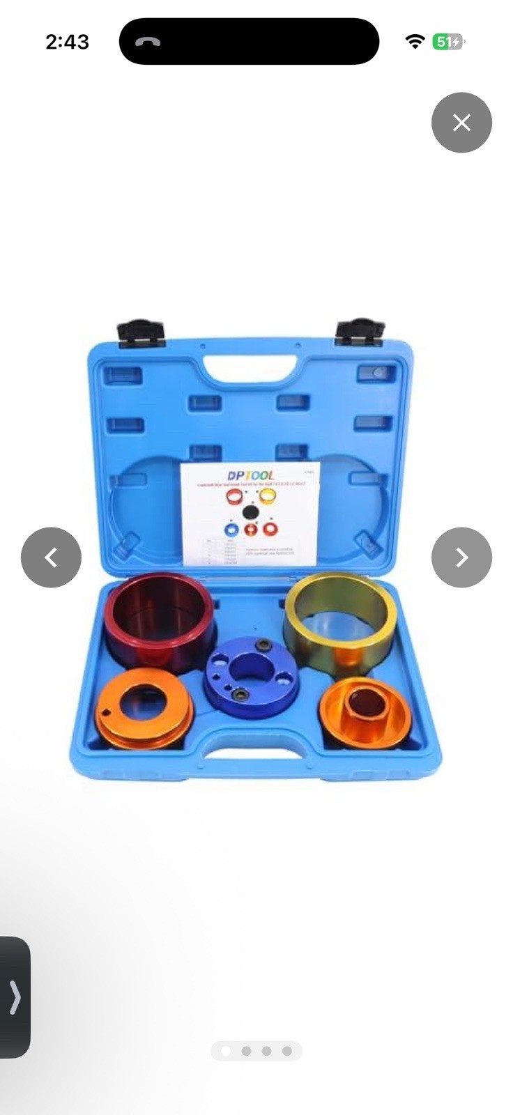 DPTOOL Crankshaft Rear Seal Installation Tool kit
