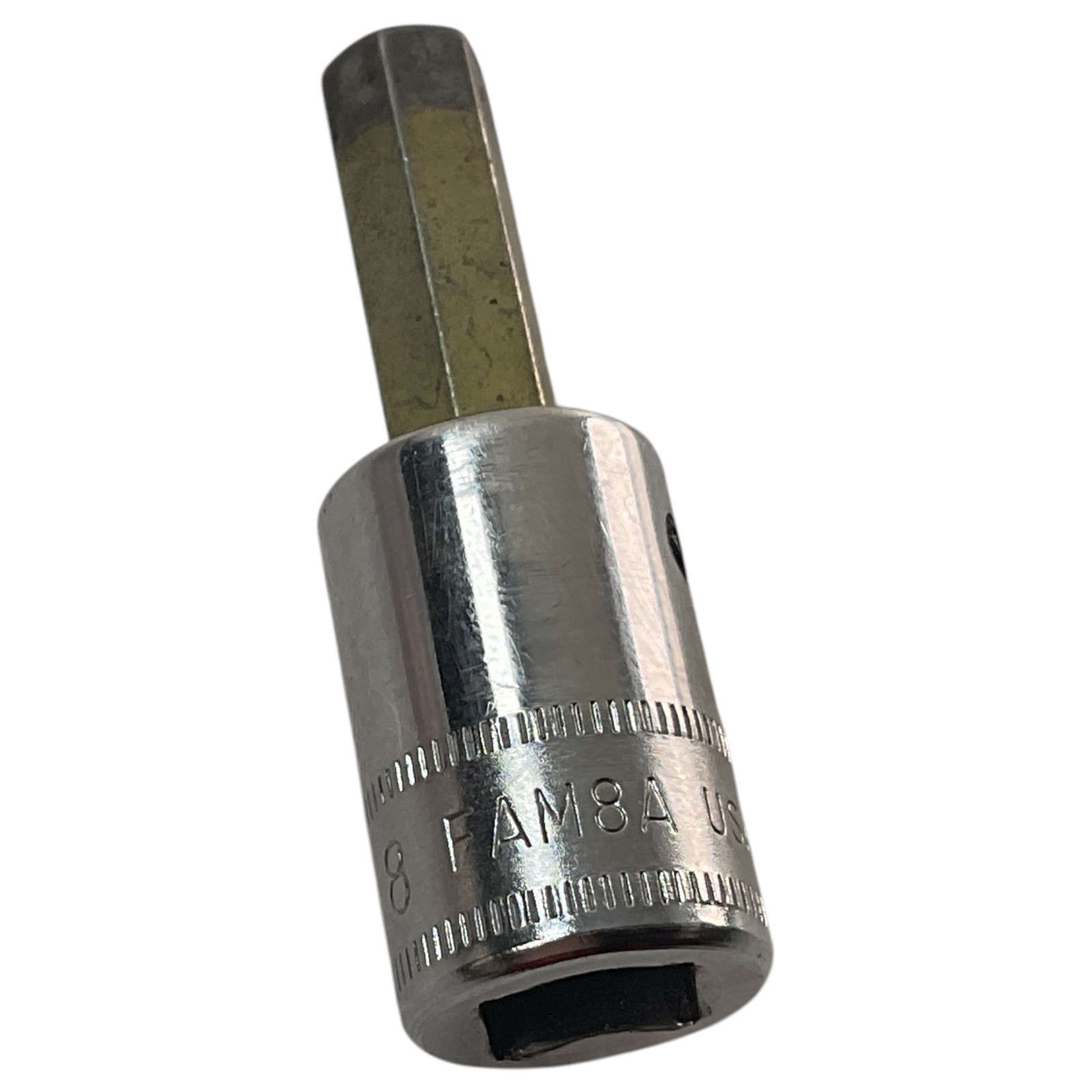 Snap-on Hex Bit Socket 8mm 3/8″ Drive FAM8A Sold As Pictured Mechanic Tool USA