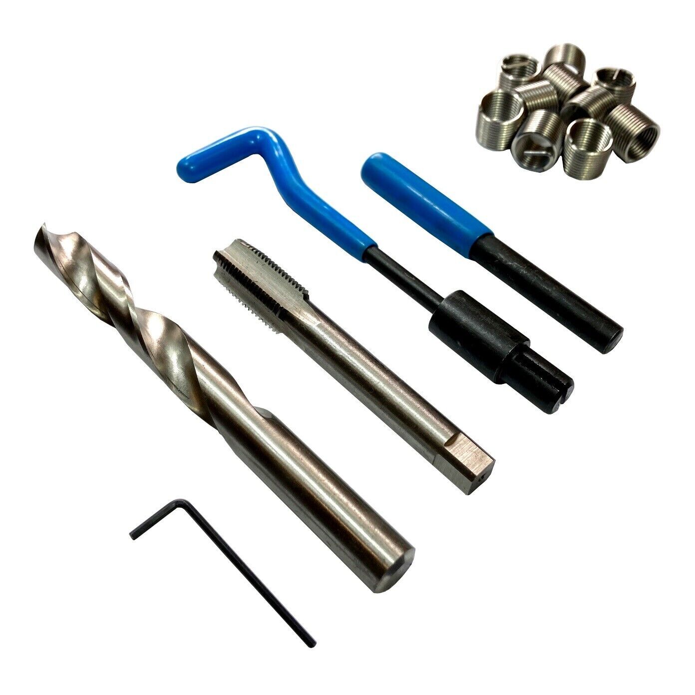 M14 X 1.5 THREAD REPAIR KIT 15 PIECE HELICOIL 12MM DAMAGED THREADS DRILL BIT KIT