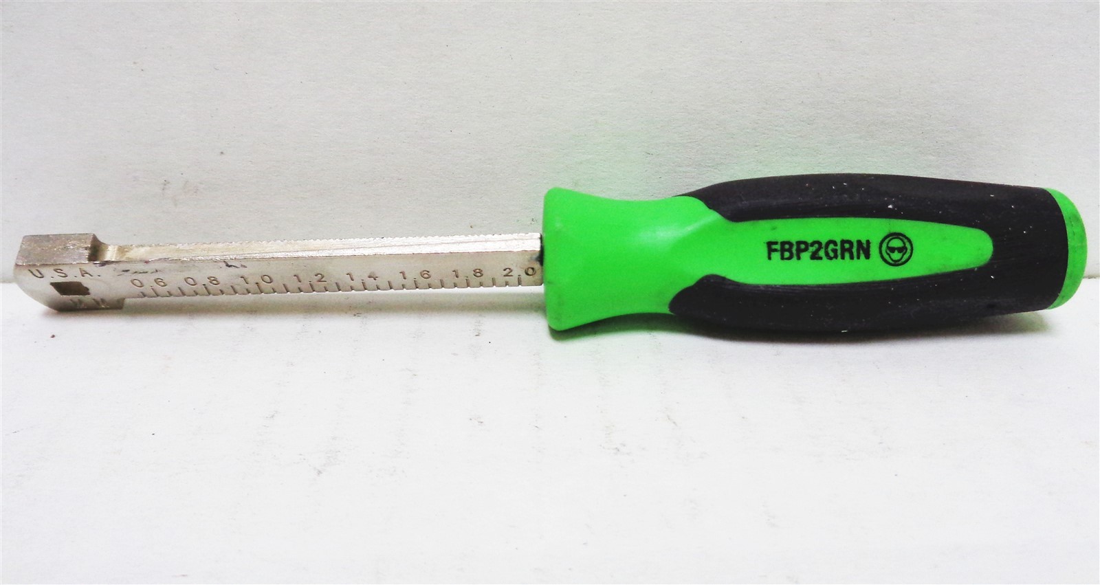 Snap-on FBP2GRN .020-.080″ (.55-2mm) Soft Grip Spark Plug Ramp Gauge (Green) USA