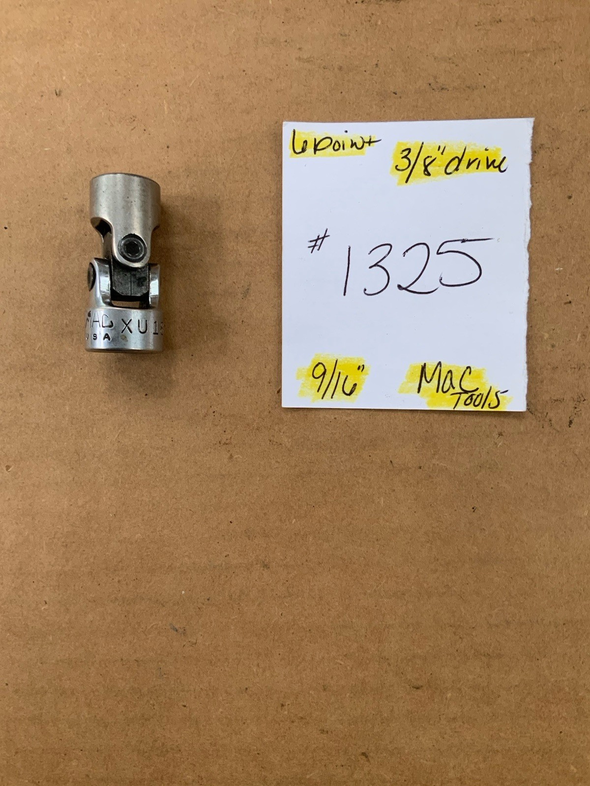 MAC Tools 6-Point Swivel Socket 3/8″ Drive XU186 9/16″ Made in USA