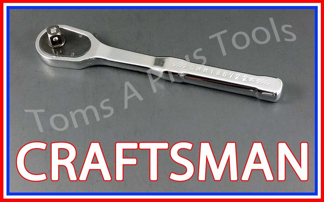 CRAFTSMAN TOOLS 2pc 1/4 3/8 FULL POLISH 72 Tooth Ratchet socket wrench set !!