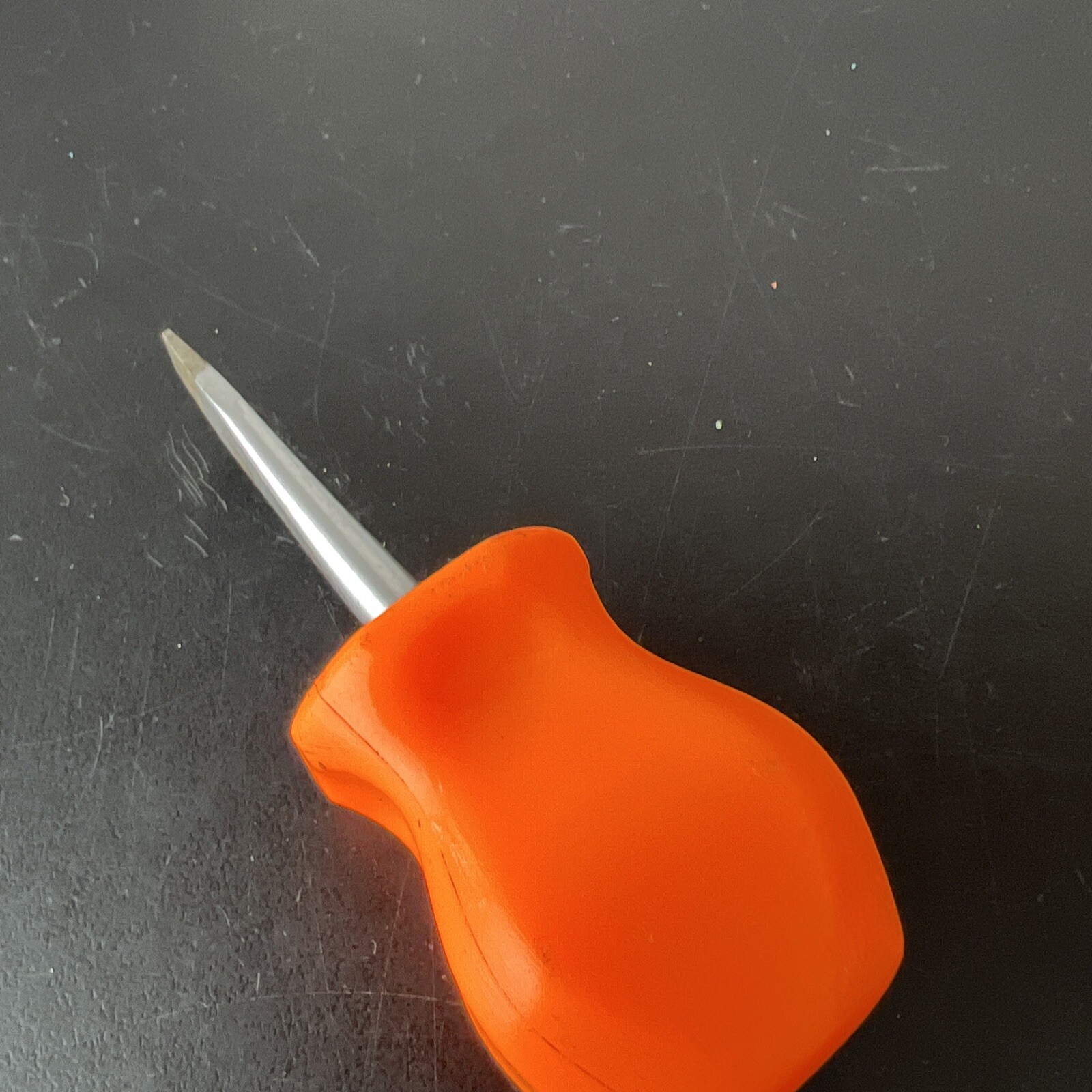 Orange Snap-on Tools SDD1 Flat Tip Stubby Handle Screwdriver USA