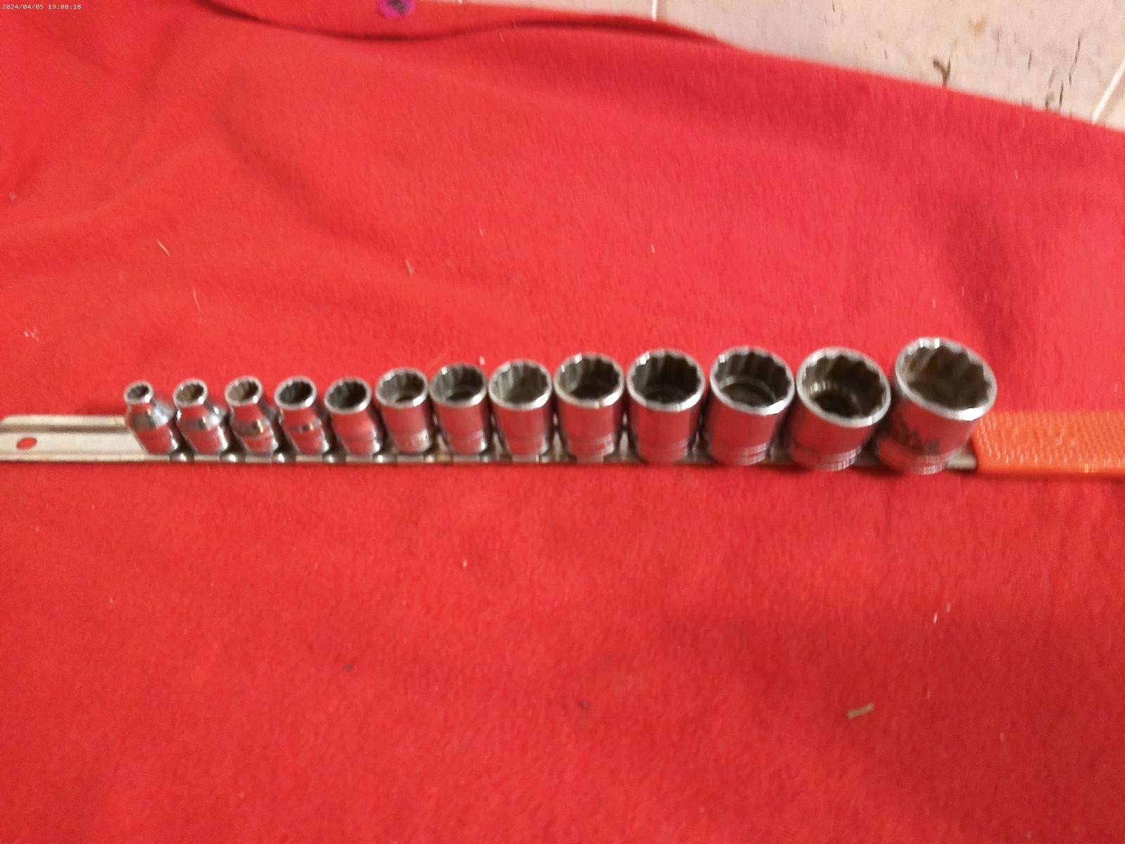 Snap On 13PC 3/8″ Drive SAE 12PT Shallow Socket Set F081 – F281 1/4″ – 15/16″
