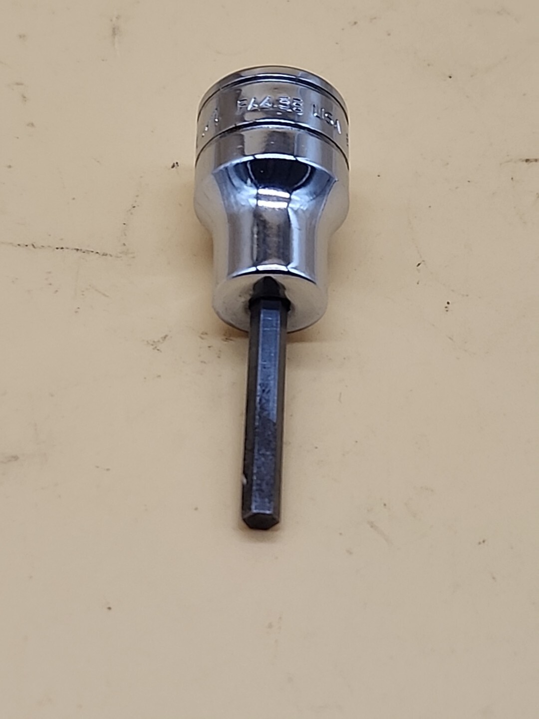 Snap-On Tools 3/8″ Drive 9/64″ SAE Hex Bit Chrome Socket FA4.5E USA