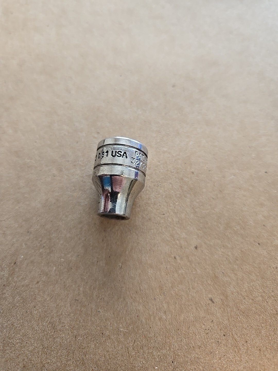 Snap On 3/8″ Drive 1/4″ 6PT SAE Shallow Chrome Socket USA FS081