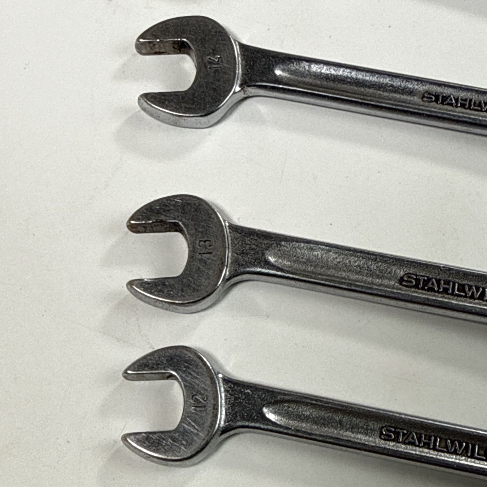 Stahlwille Germany 7 Piece Metric Combination Open Box 14 Wrench Set 11-15 21 22