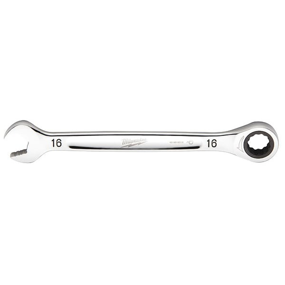 Milwaukee Tool 16MM Metric Ratcheting Combination Wrench, 12-Point, Steel, Chrom