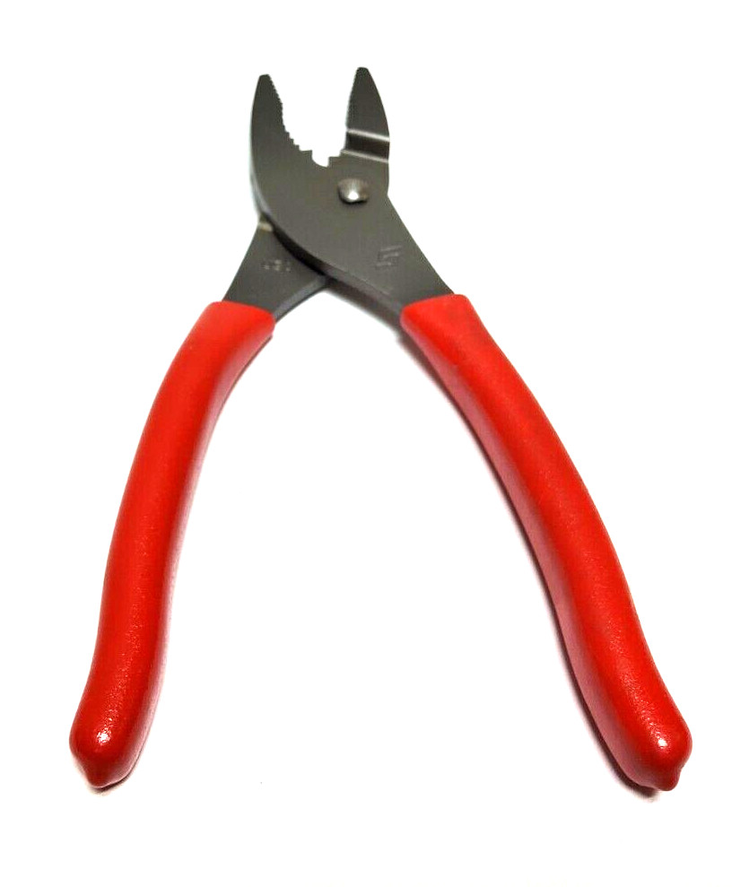 New Snap-on™ 7″ long Red Vinyl Grip Combination Slip Joint Pliers 47ACF