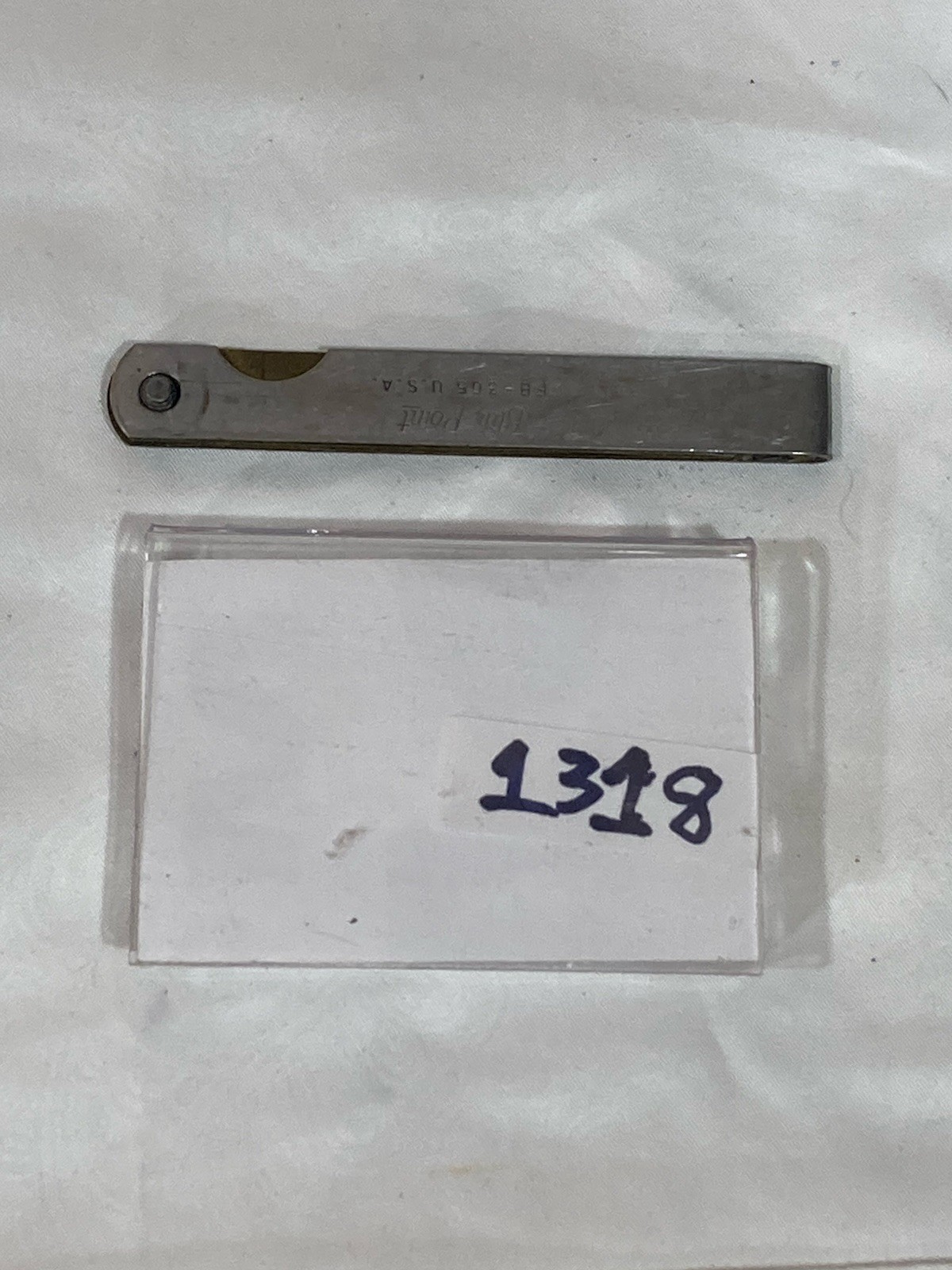 Vintage Blue Point Feeler Gauge Set FB-305 Non-Magnetic Tool 5pcs Made In USA