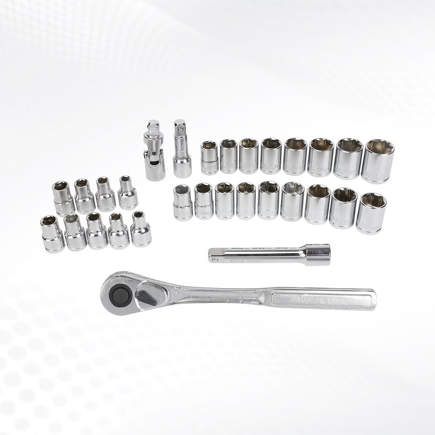 WORX 30PC 1/2″ DR. 6 POINT SOCKET SET