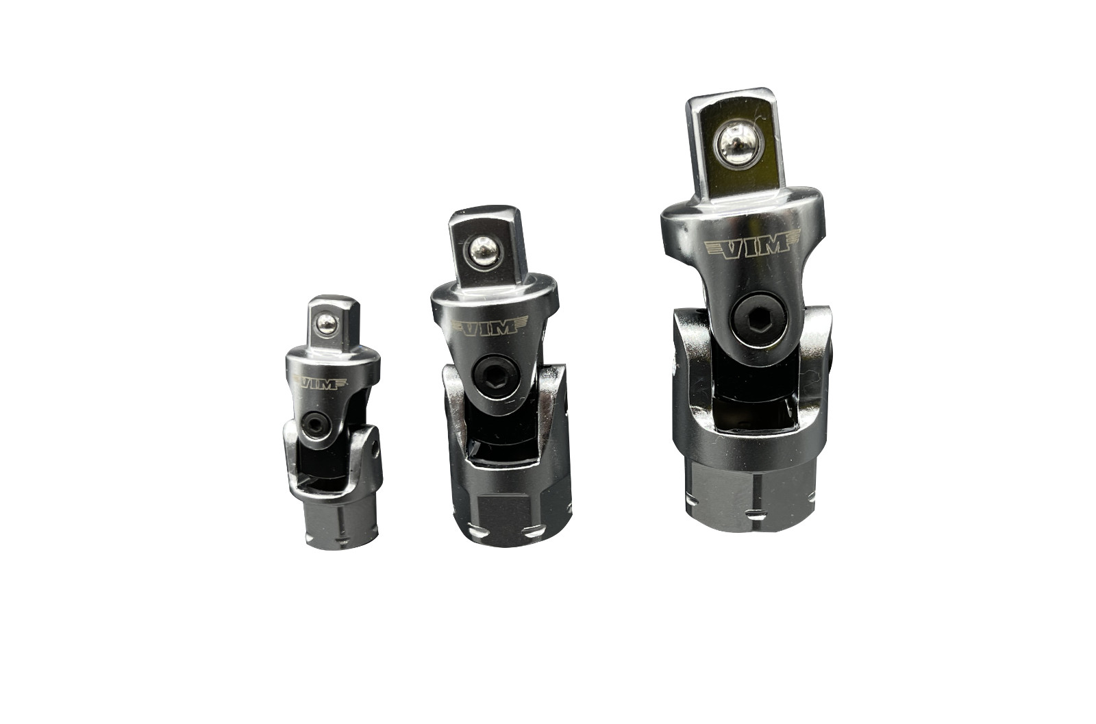 VIM Tool FFA100 – 3 Pc. Firm Flex Dual Drive U-Joint Adapter Set – Swivel Socket
