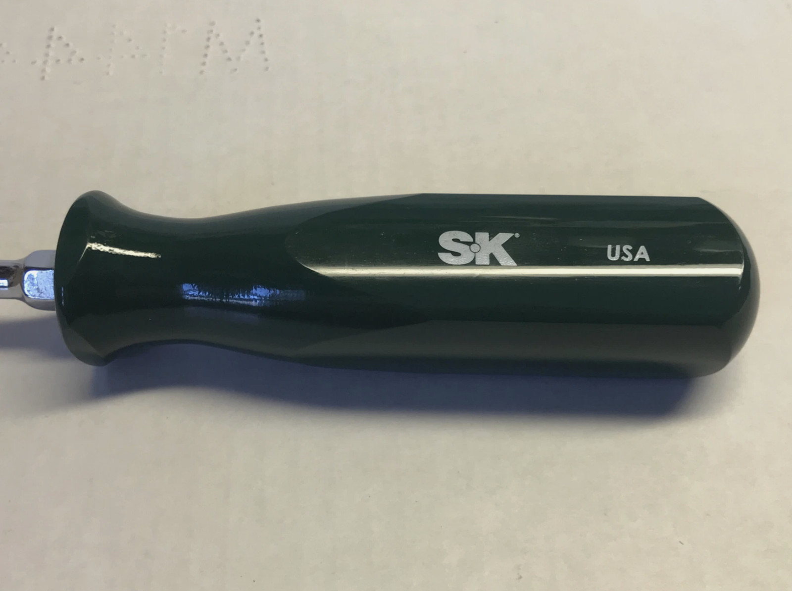 SK Hand Tools 85208 Slotted, Flat, Cushion Grip Cabinet 8” Screwdriver New.