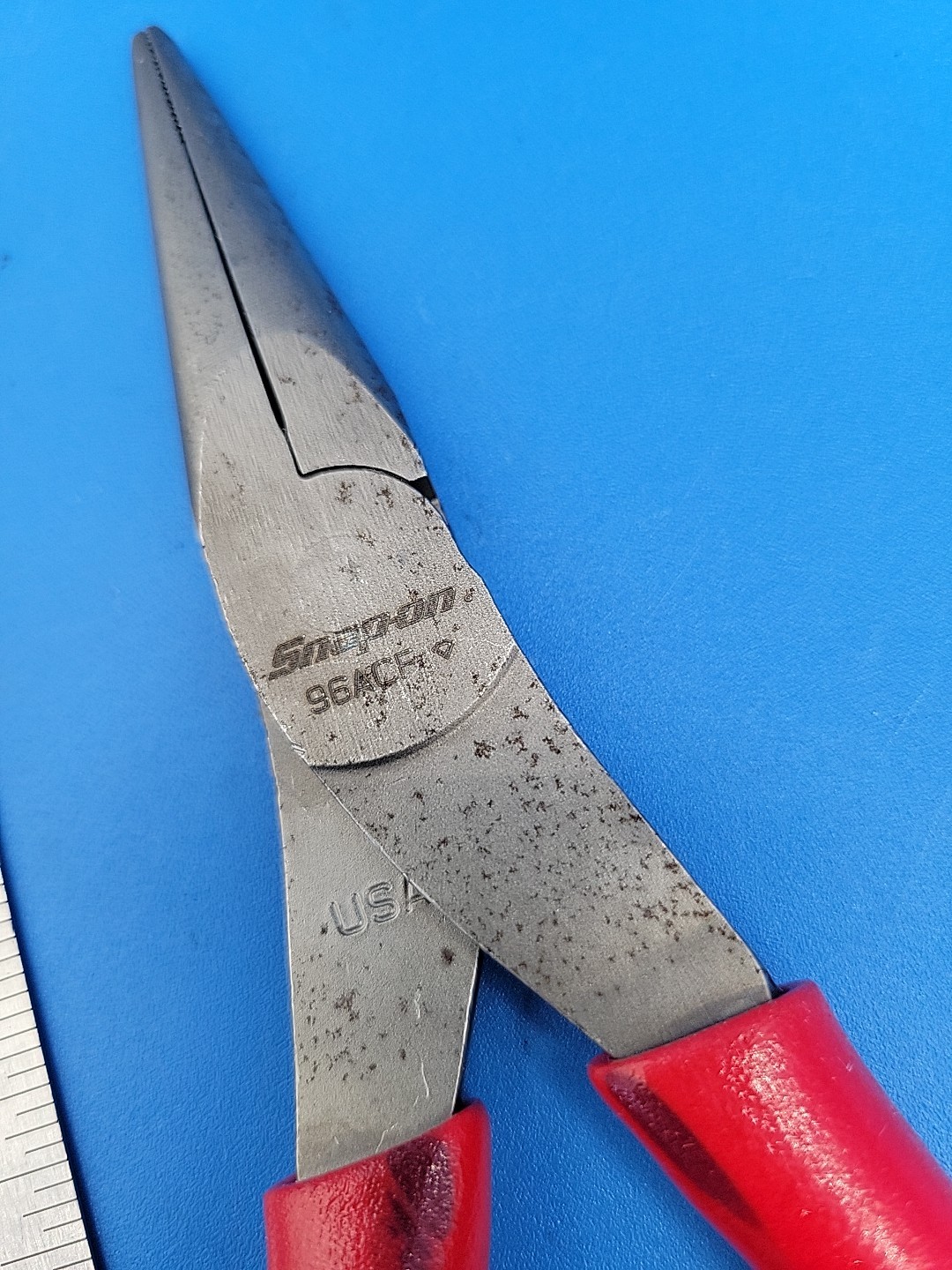 Snap-On Tools 8″ Long Needle Nose Pliers 96ACF USA T-1-3 *EXCELLENT CONDITION