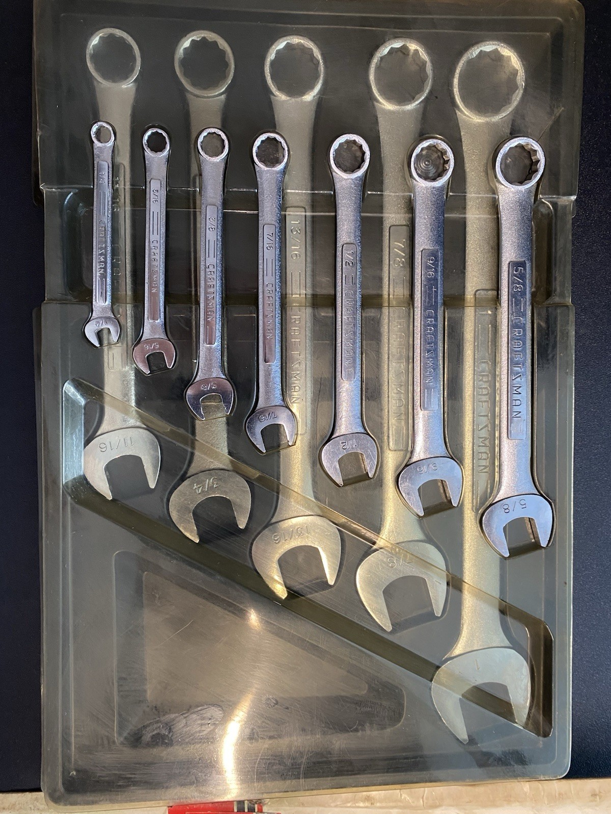 Craftsman Combo Wrench SAE Set Chrome Molybdenum BF Japan 1/4” to 1″ READ
