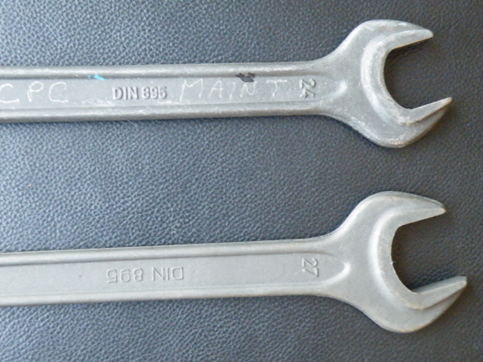 Vtg Gedore DIN895 Open Wrench 24x27mm(x2) + 27x32mm Germany + HOSHI FREE SHIP