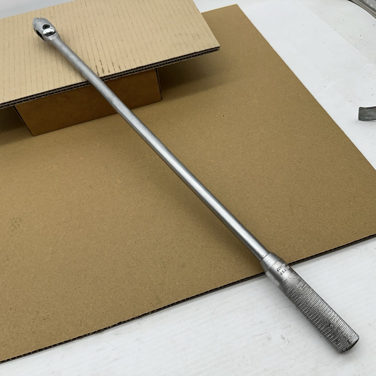 Cornwell Tools USA 1/2” Drive 24” Long Knurled Handle Chrome Breaker Bar HF324