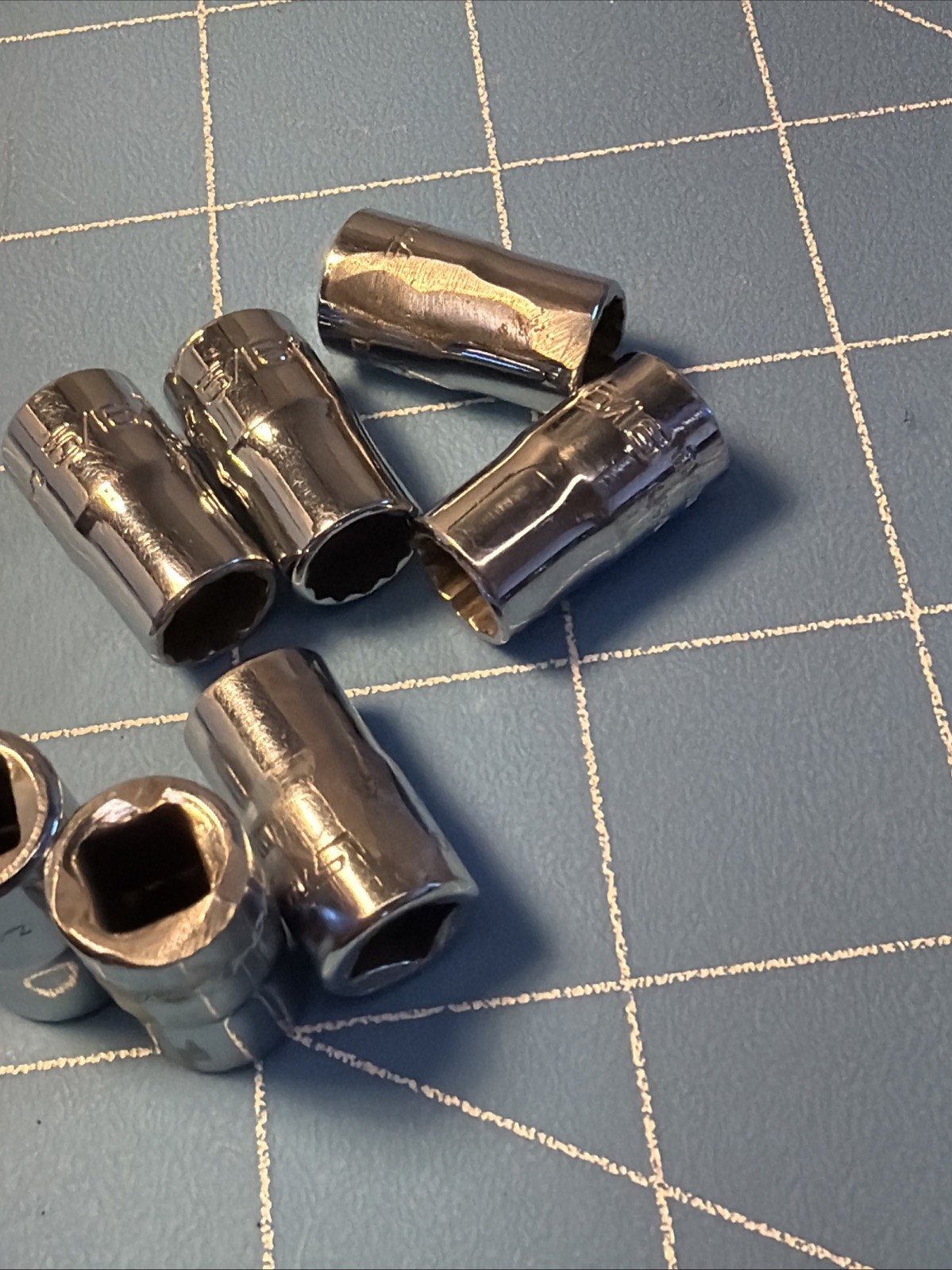 Snap On 1/4 Drive 5/16″ 12PT SAE Shallow Chrome Socket USA TMD10