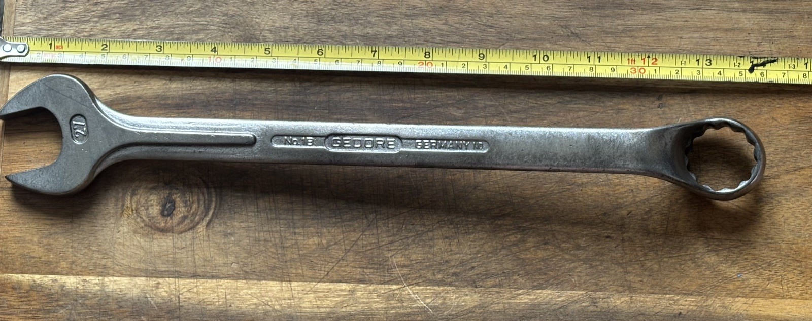 GEDORE No1B – 27mm metric – Cranked Combination Spanner . High Quality German