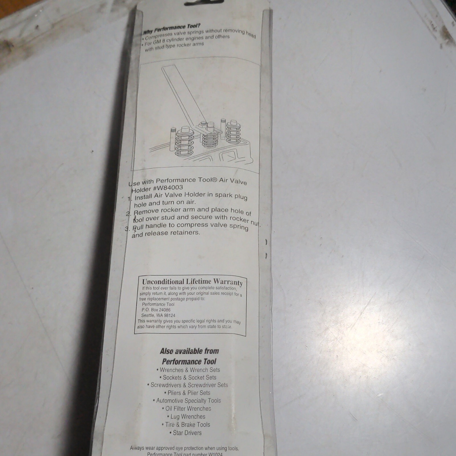Performance Tool W84002 Valve Spring Compressor Tool