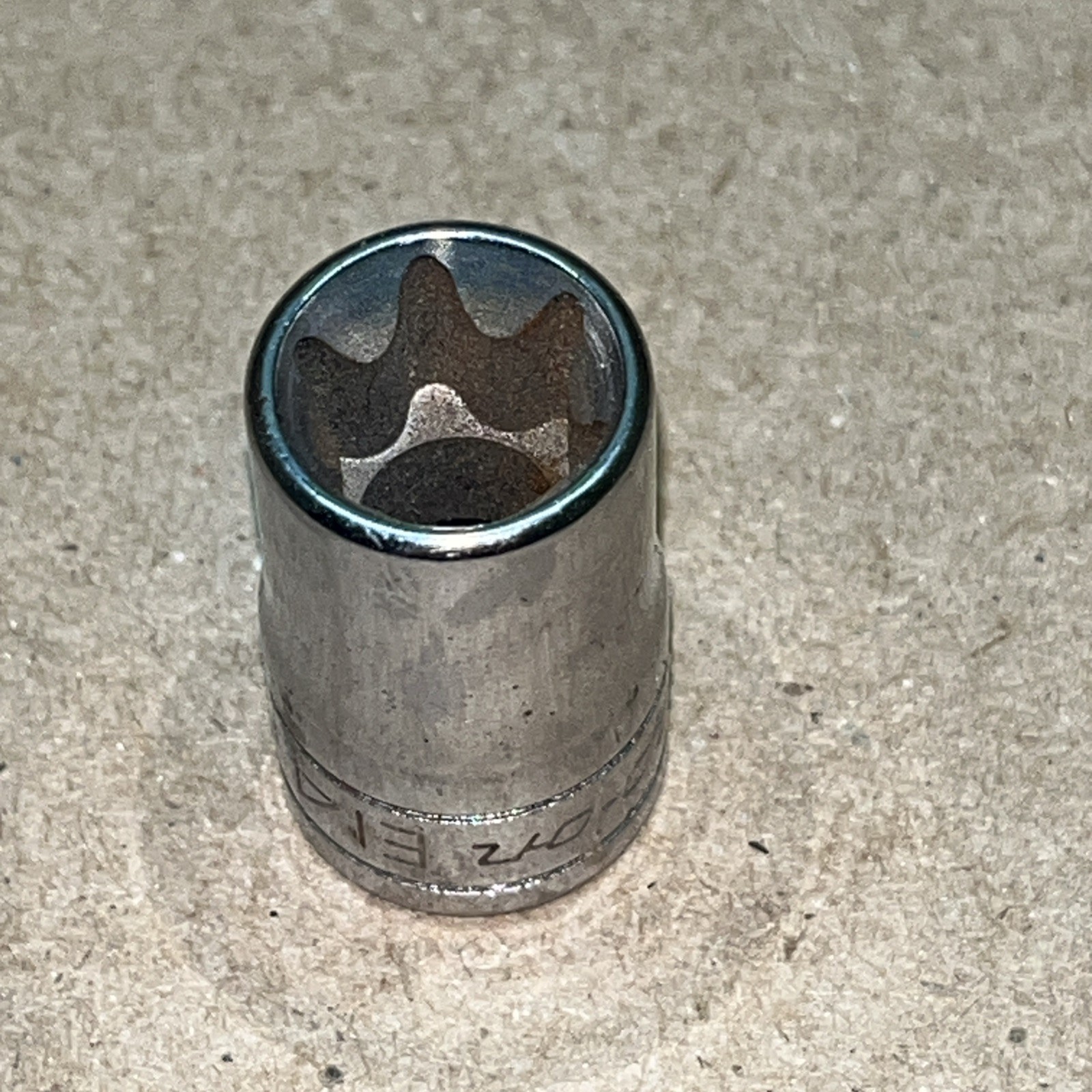 Snap On Tools FLE140A E14, Inverted Torx, Chrome, 3/8” Dr. Shallow Socket USA