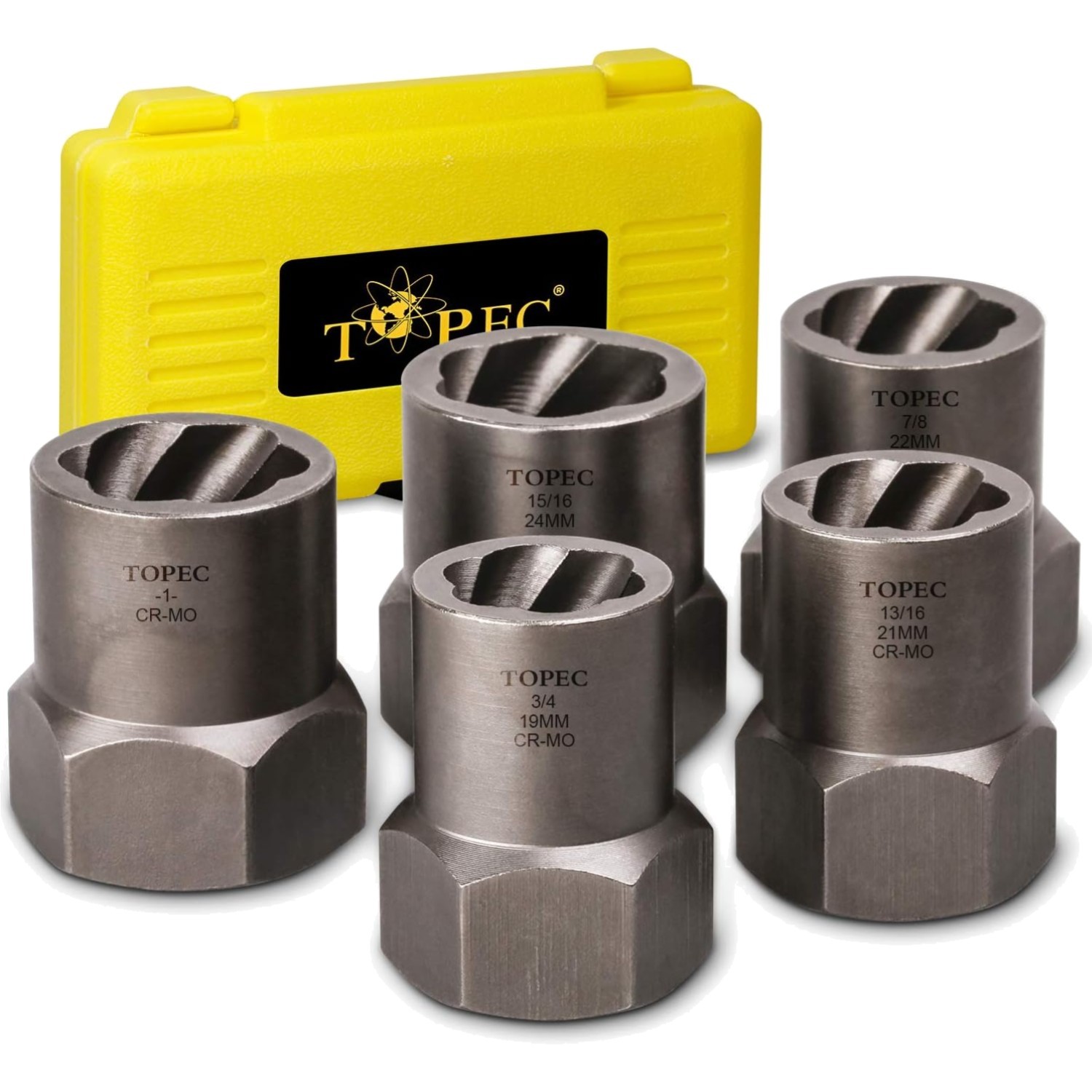 Heavy Duty Bolt Remover Set Impact Extractor for Stripped Rusted Nuts