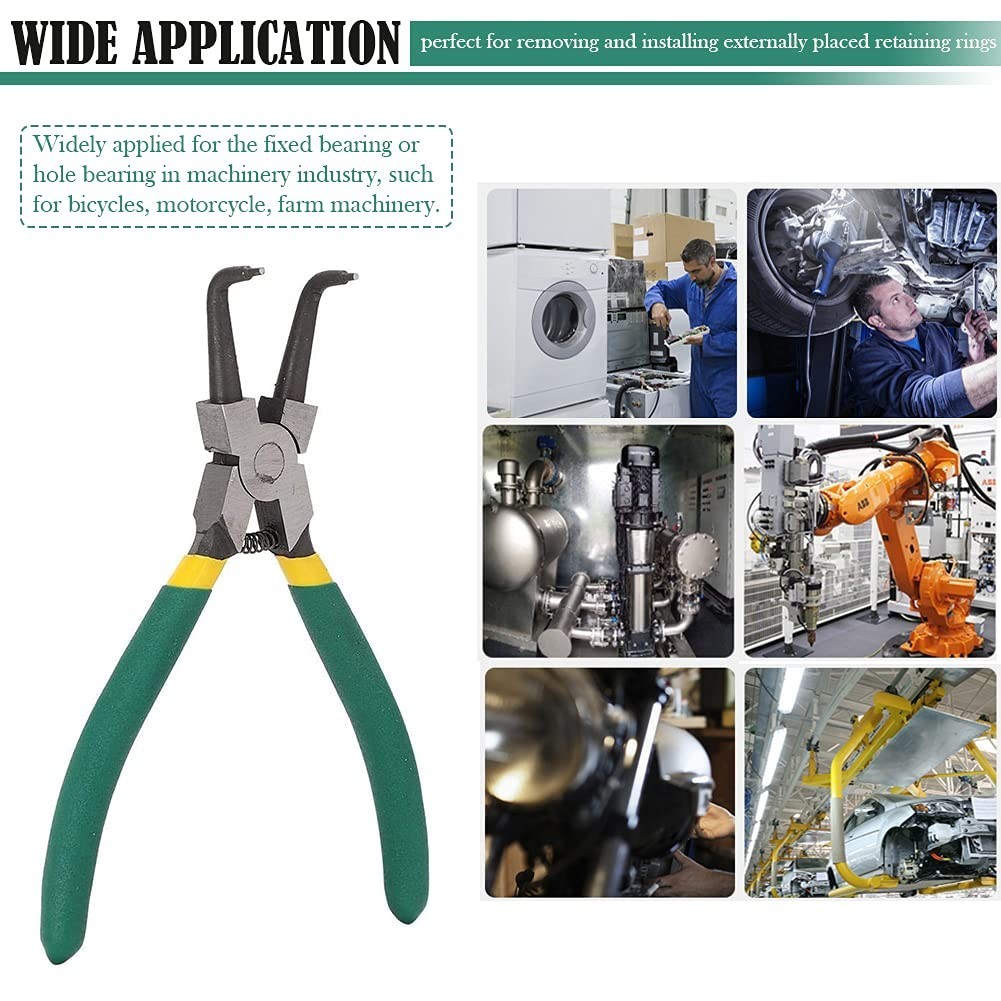 4pcs 7-Inch Heavy Duty Snap Ring Pliers Set – Internal/External Circlip Kit, CR-