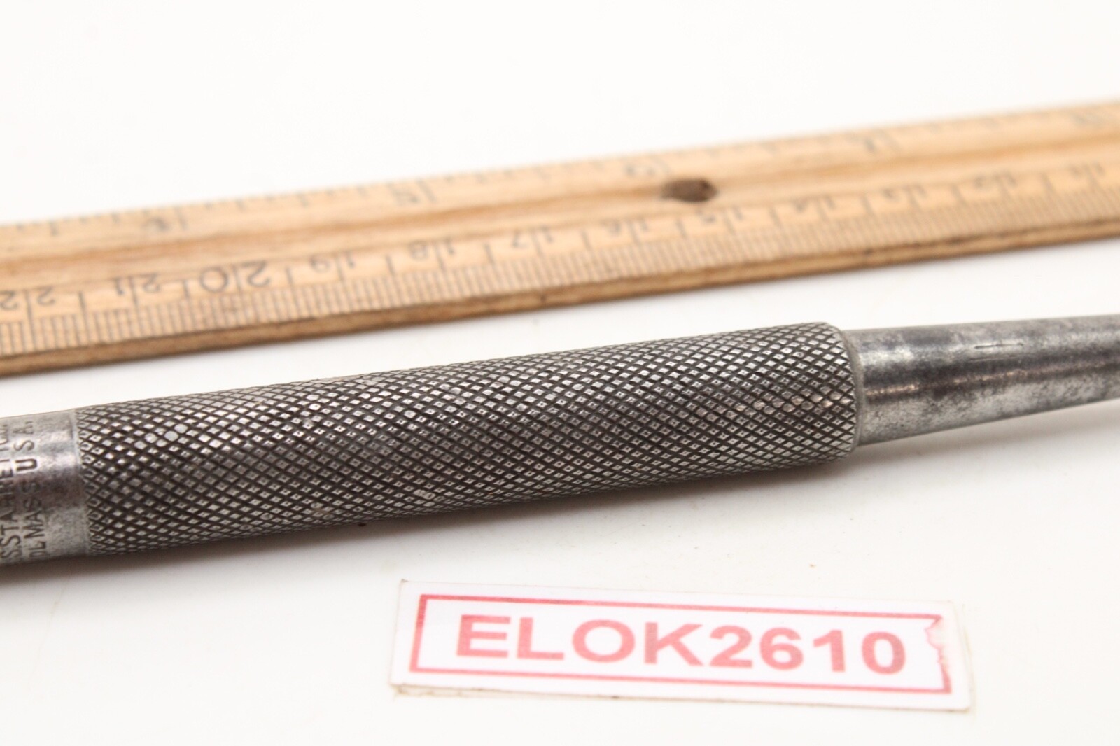 L. S. Starrett Center Punch Knurled Shank 4.75″ Long USA