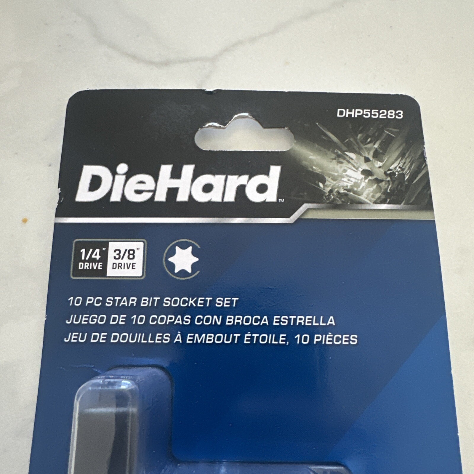 DieHard 1/4″ & 3/8″ Drive Star Torx Bit Socket Set, 10-Piece DHP55283