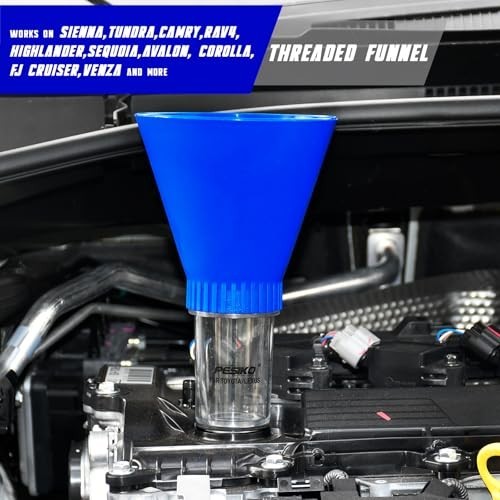 64mm Oil Filter Wrench, Drain Hose & Funnel for Toyota Lexus Scion 2.0-5.7L Engi