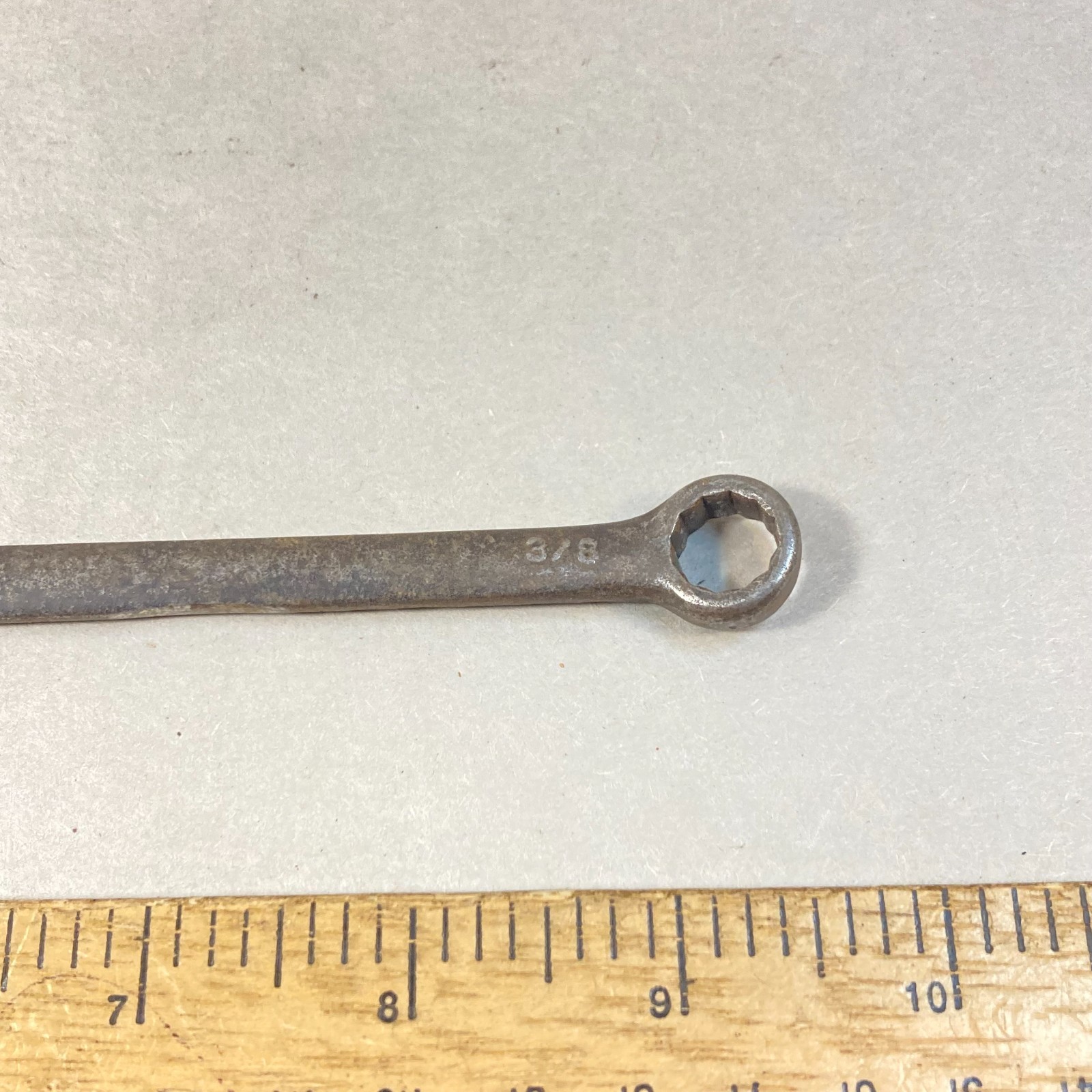 Fairmount 7/16″-3/8″ Wrench Box End Thin Flat Handle 12 Point SAE #7723 USA