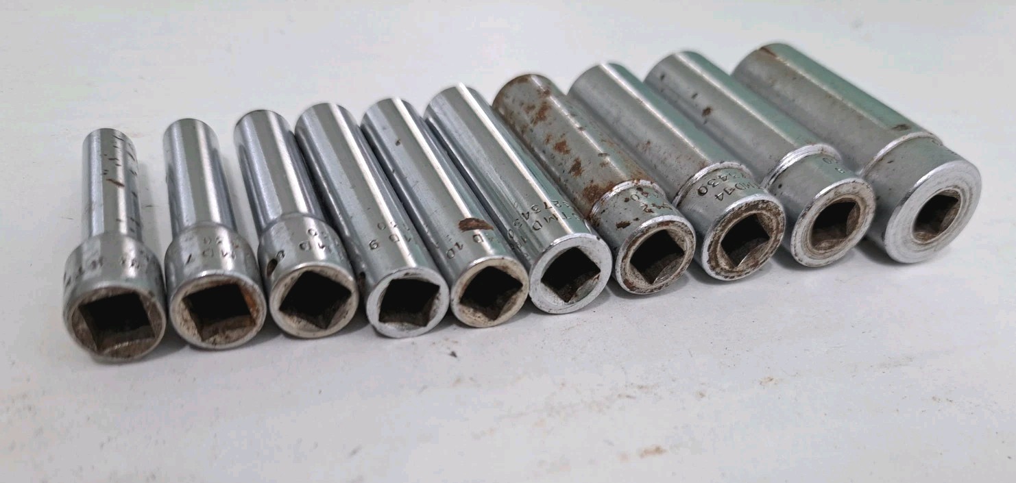 Snap On STMD Long Reach Sockets 9/16 1/2 7/16 3/8 11/32 5/16 9/32 1/4 7/32 3/16