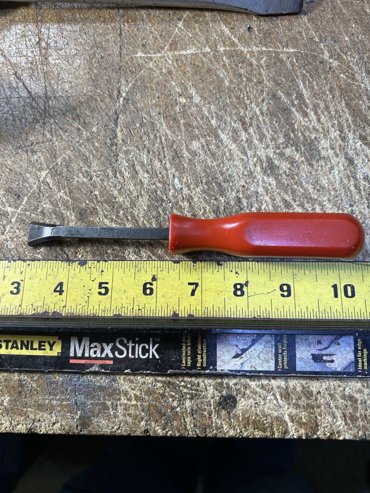 MAC Tools S17SA 5/8” Carbon Gasket Scraper RED Hard Handle Made in USA