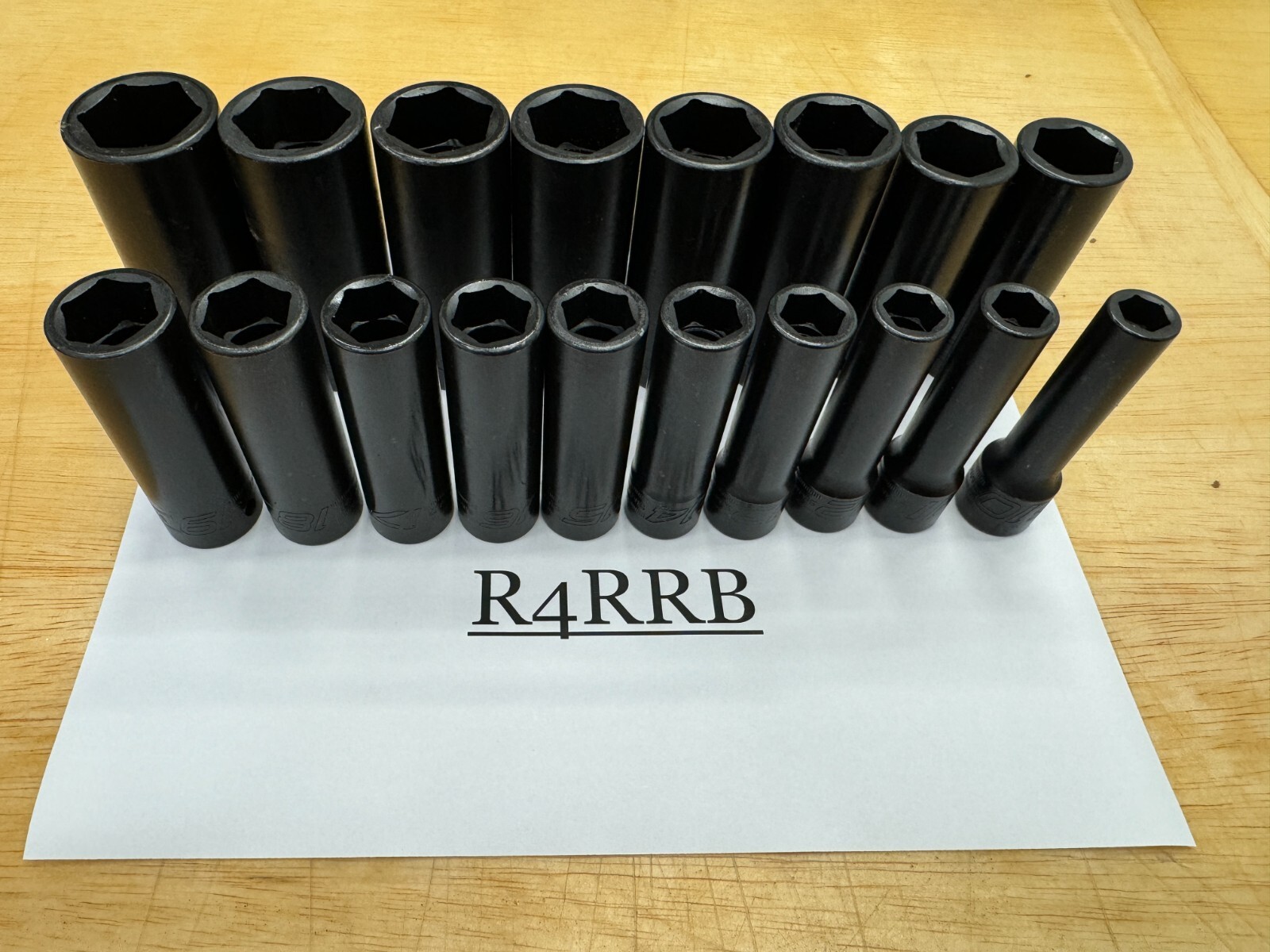 Snap-on Tools USA NEW 18pc 1/2″ Drive Metric 10mm – 27mm DEEP Impact Socket Set
