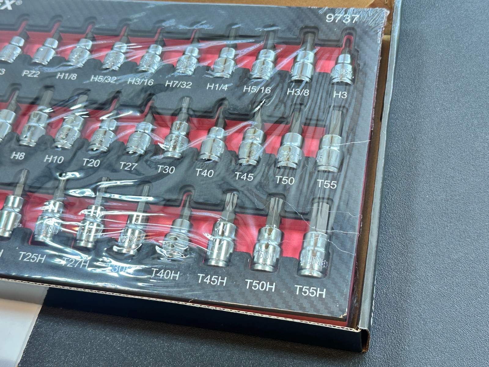 NEW SUNEX 37pc 9737 Master Bit Socket Set SAE & Metric, Hex, Torx, Screwdriver