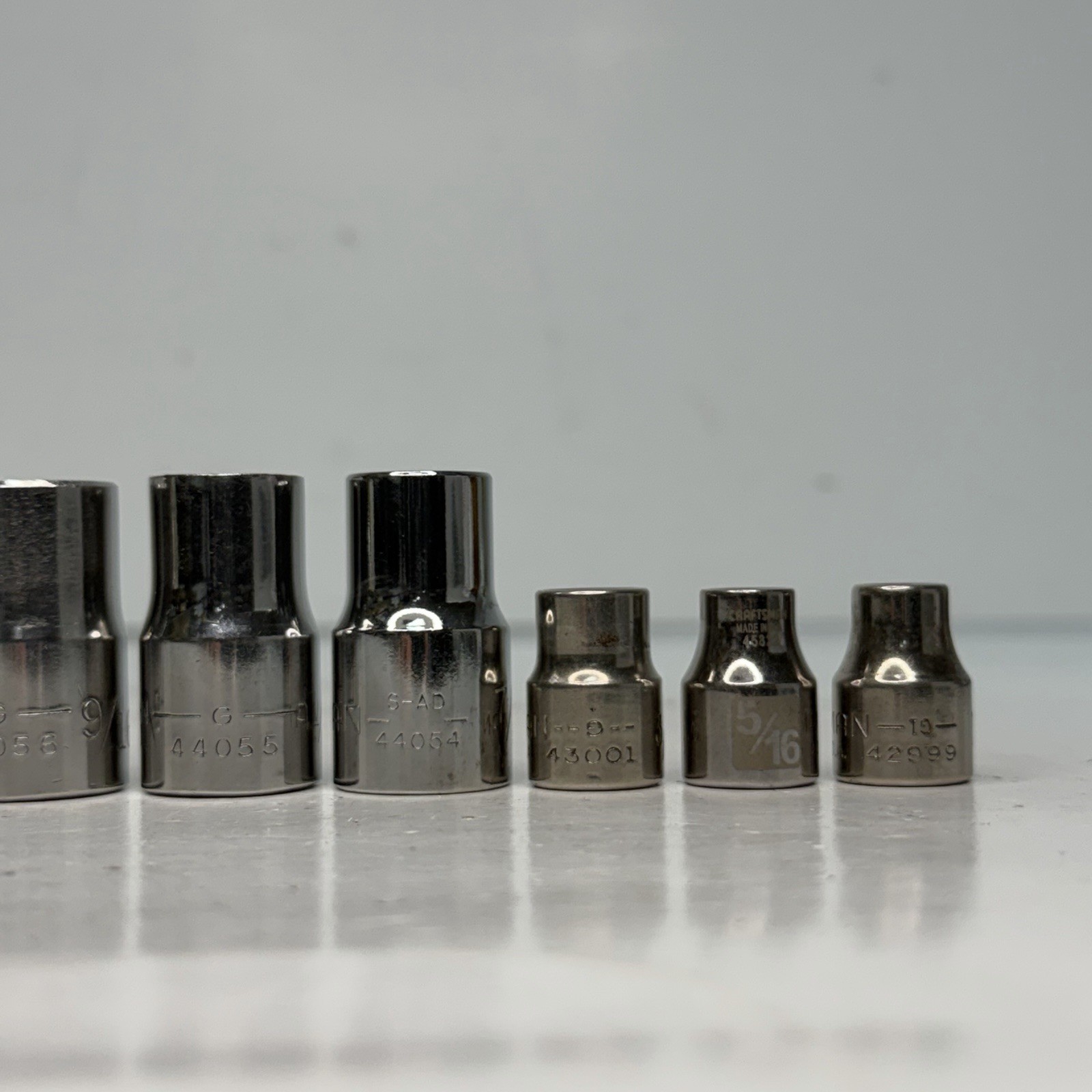 Craftsman Socket Set 11 Pc 1/2″ and 3/8″ Drive SAE 6 Point, 1″ – 1/4″ USA