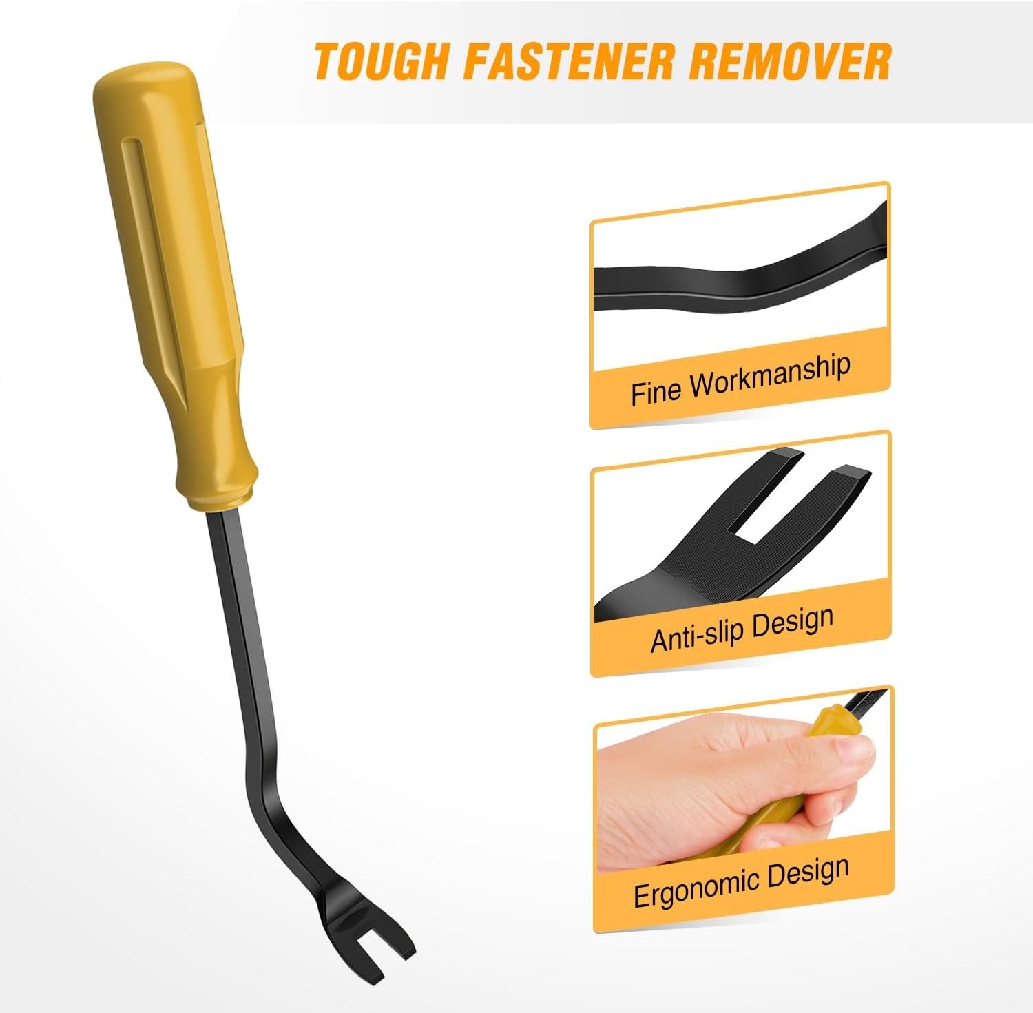 8PC Auto Trim Removal Tool Set – Scratch-Free & Ergonomic Design in Yellow