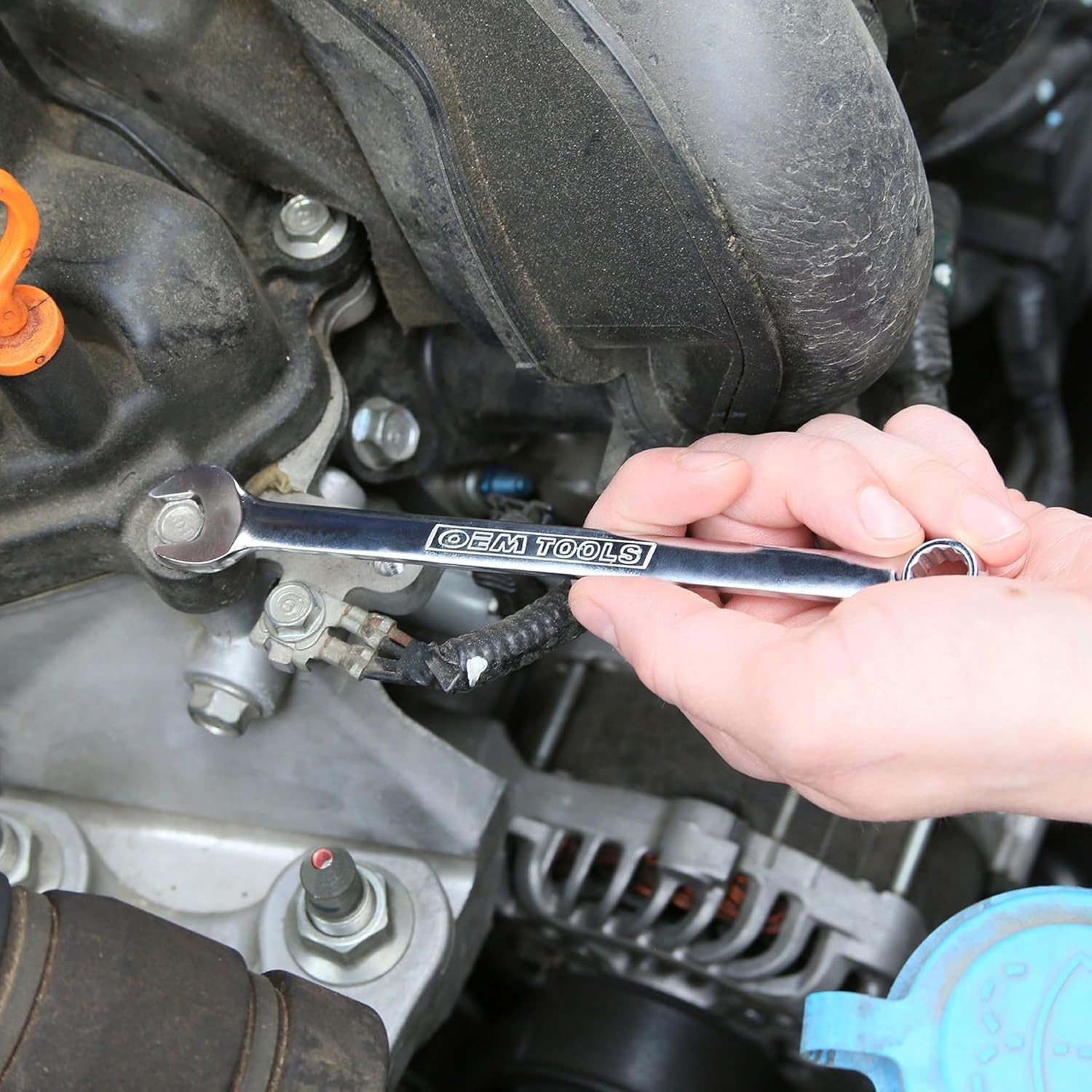 OEMTOOLS 22019 16 mm Metric Combination Wrench | Long-Shaft Wrench Allows for Ap