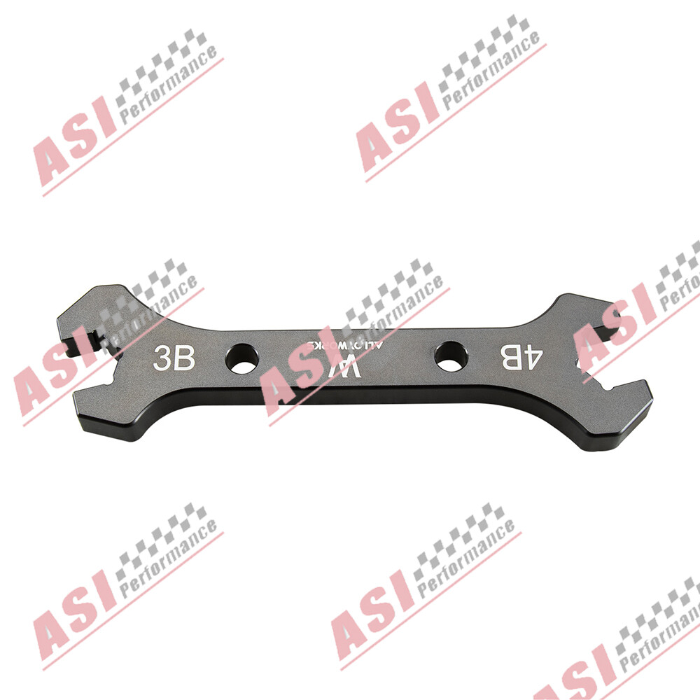 Aluminum 7-Color Double Ended AN Hose Line AN3 to AN20 Wrench Spanner Tool Kit,