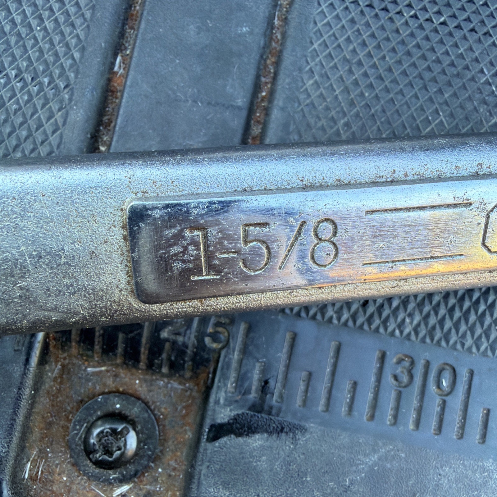 Rare Sears Craftsman USA Nos 1-5/8” X 1-11/16” Double Box End Wrench Pointy A
