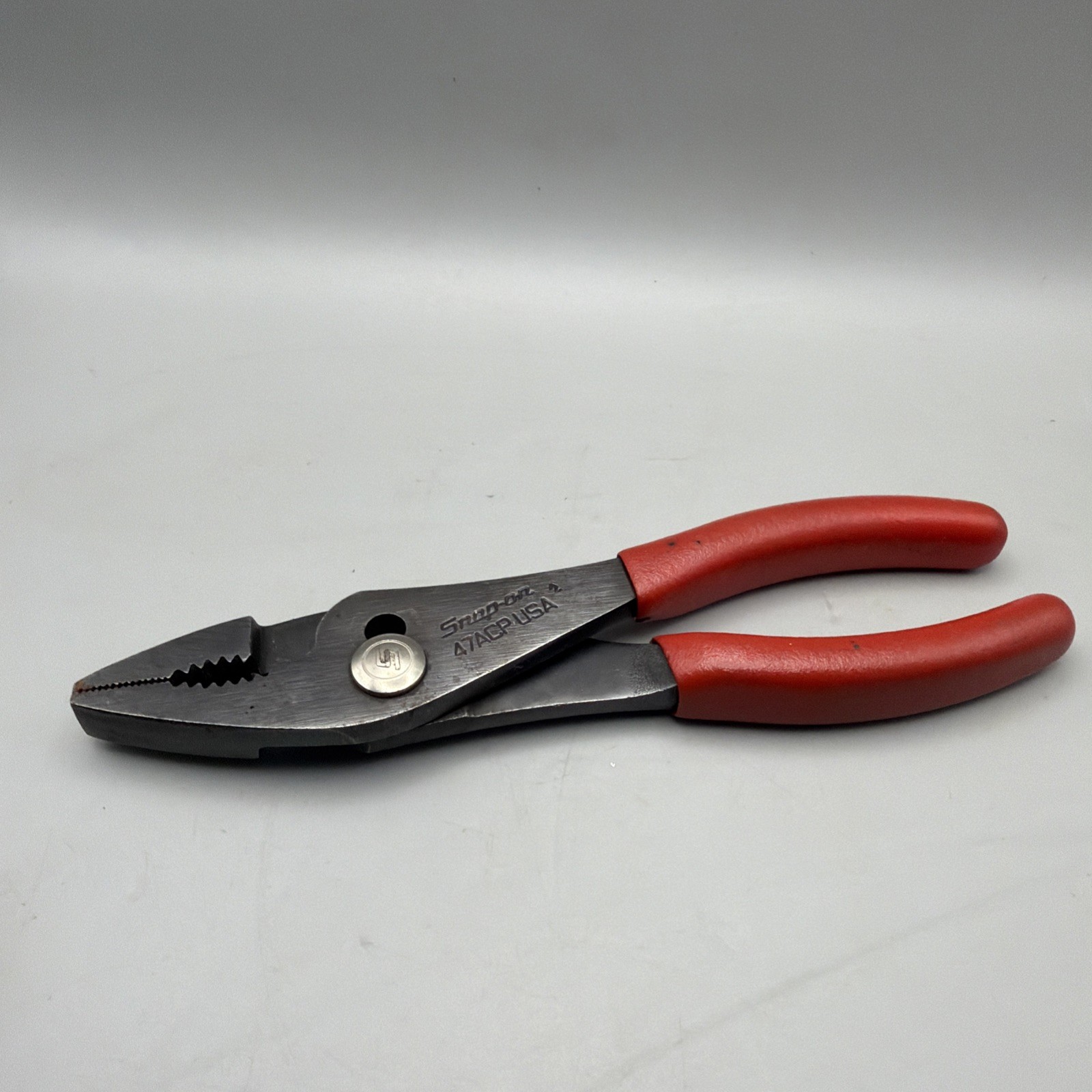 Snap on 47ACP 7.5″ Slip Joint Red Handle Pliers USA