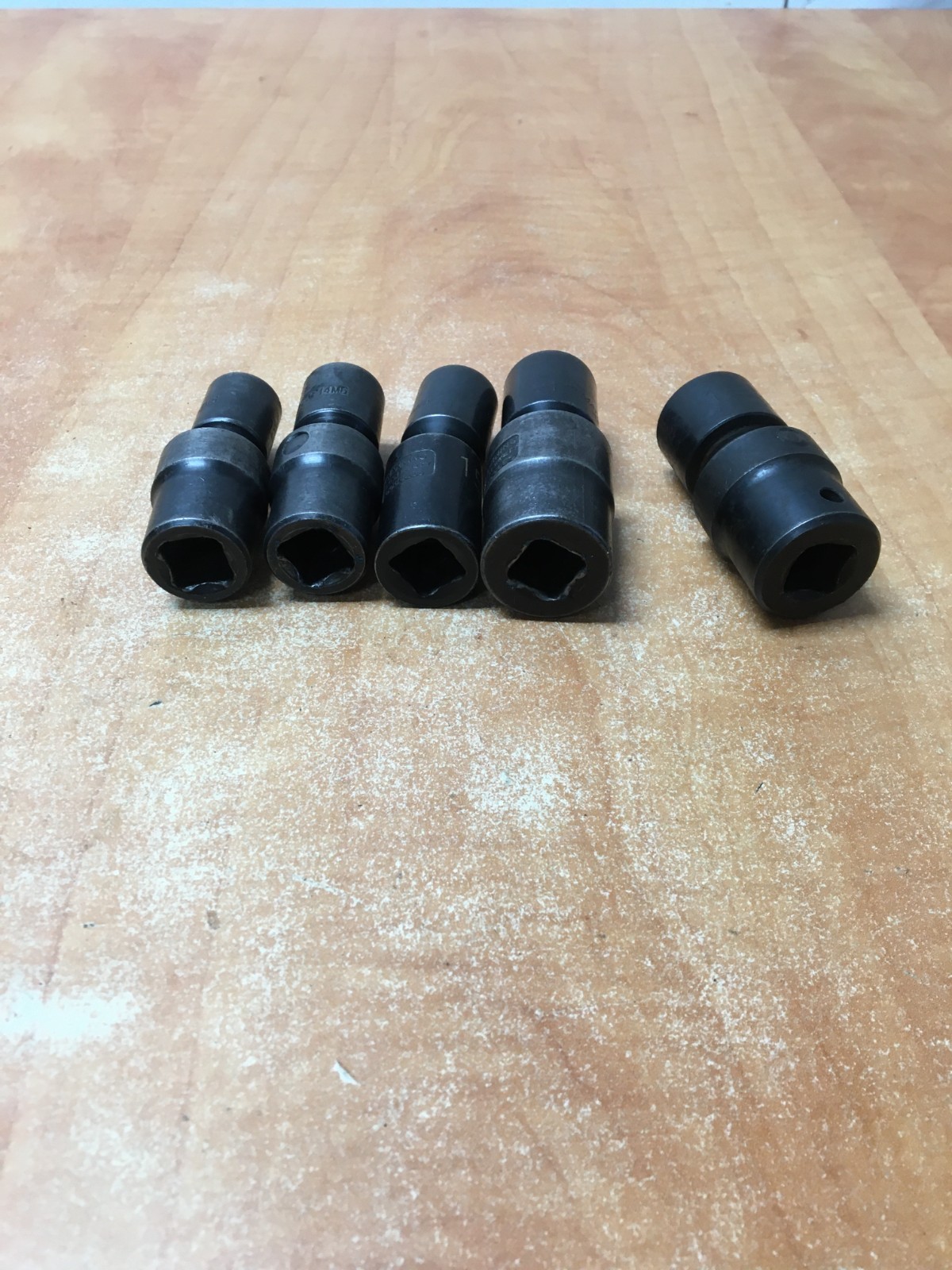 Matco 5 pc 6 Point 1/2″ Drive Swivel Impact Socket Set Metric 13 14 15 17 19mm