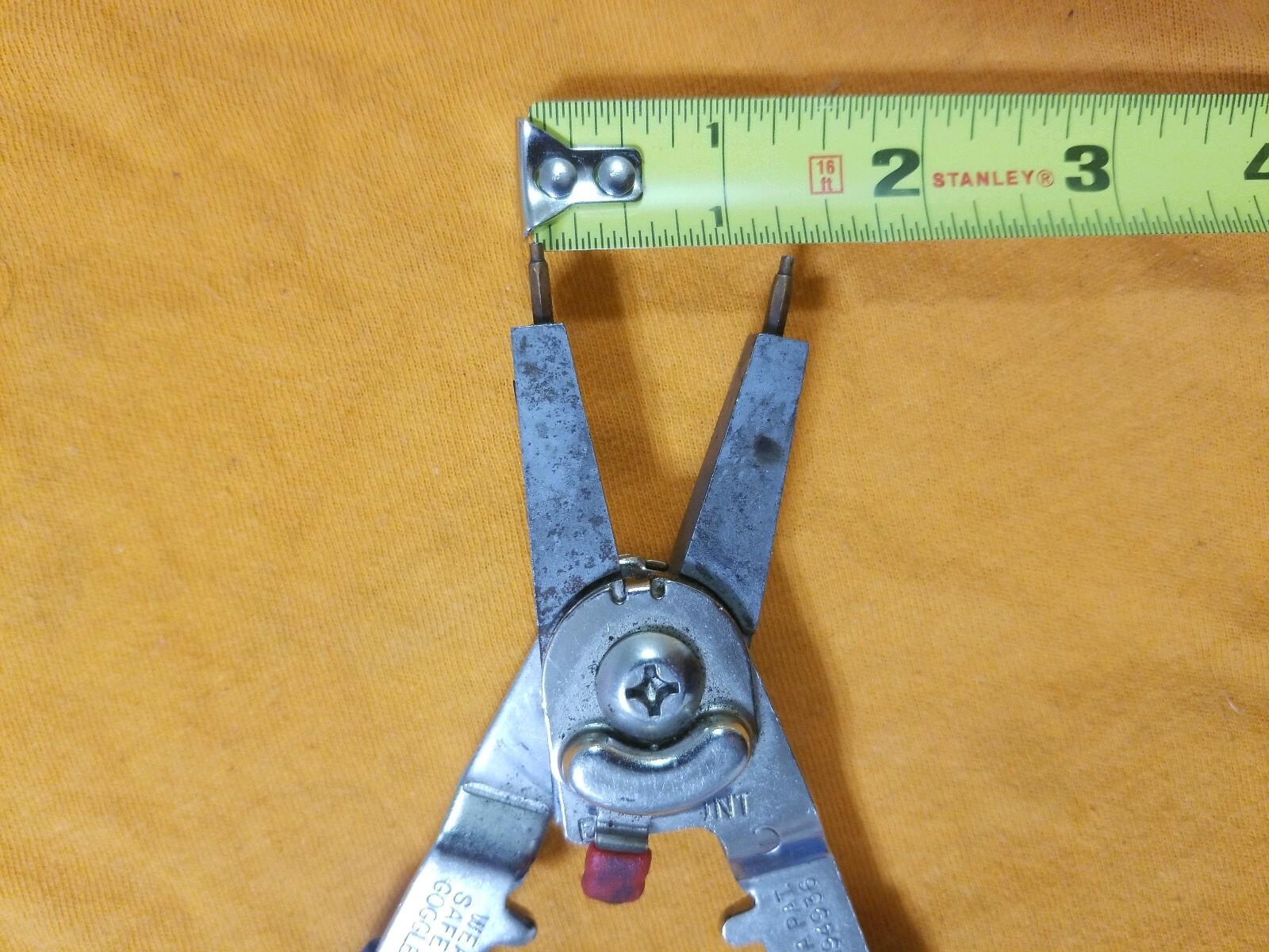 1 SET OF 4 CHANNELLOCK PLIERS, SP RING- GROOVE – LINEMAN -GRIPLOCK TONGUE PLIERS