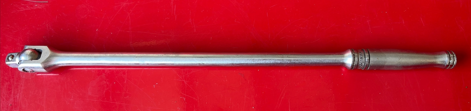 Vtg Snap on Tools 1/2 Drive 18 Inch Standard Handle Breaker Bar SN18A USA TT353