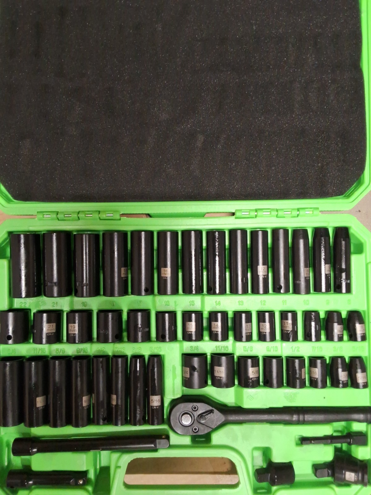 Bourvil Precision Engineered 50-Piece Impact Socket Set for High-Torque New