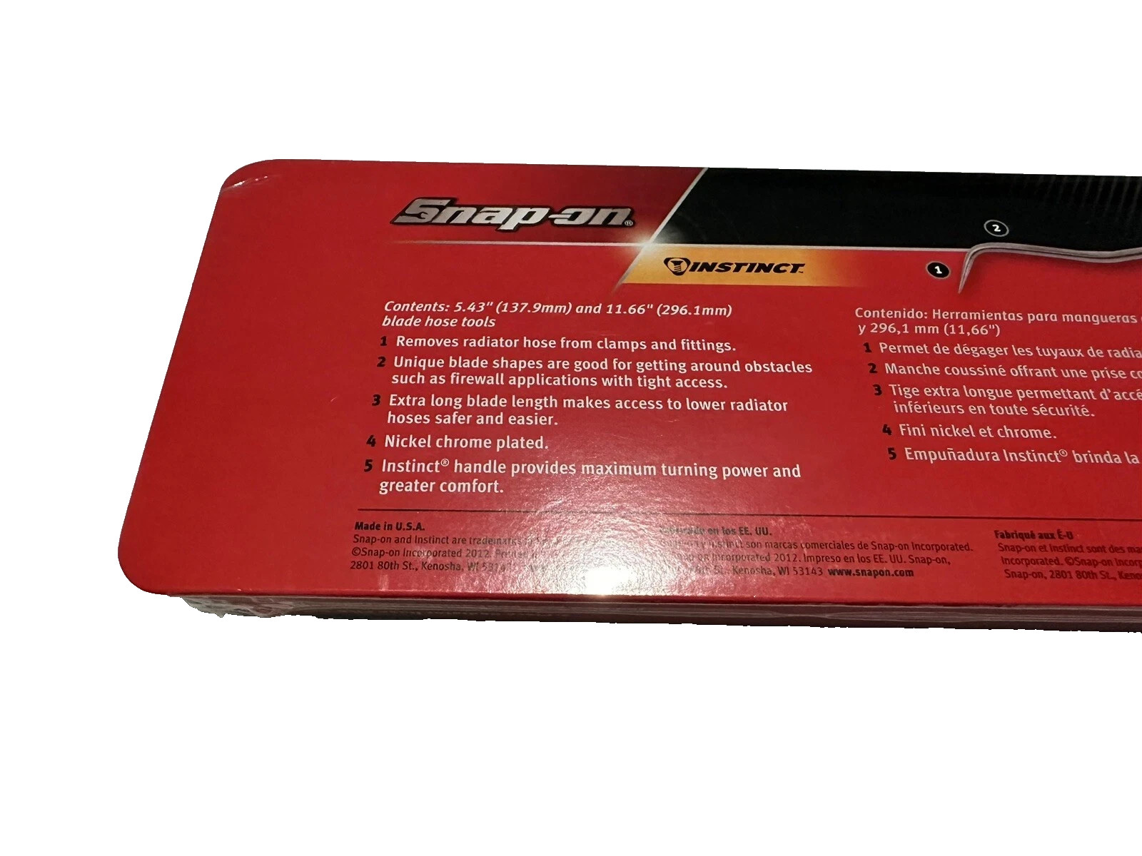 SNAP ON TOOLS USA SGRHT2BG 2pc Radiator Hose Pick Set Green New Sealed Free Ship