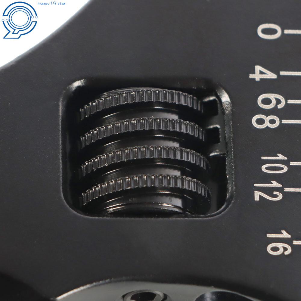 3AN-16AN Adjustable Wrench Tool For Hose End Fitting Black Aluminum