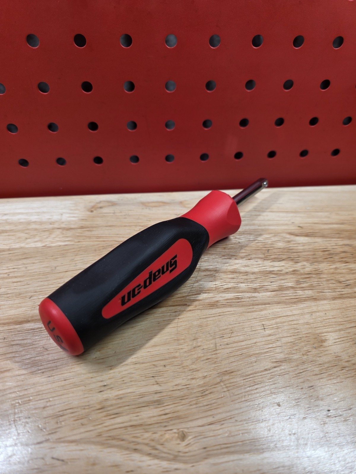 Snap-on Tools SGT4B RED 1/4″ Drive Soft Grip Standard Shank Driver USA